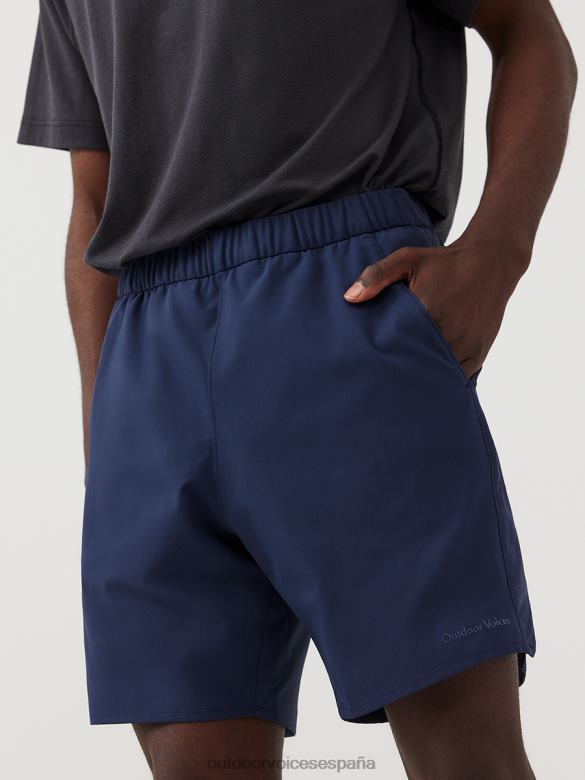Pantalón corto de 7" de zancada alta con bolsillos. DX0T133 ropa Outdoor Voices hombres de moda