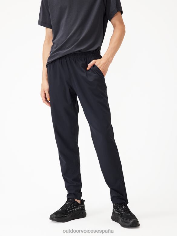 pantalón de zancada alta DX0T128 ropa Outdoor Voices hombres negro
