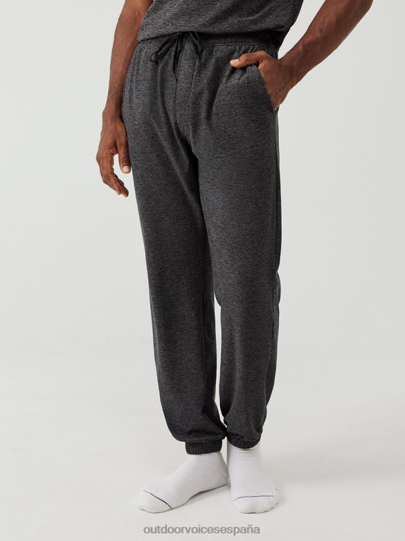 pantalones deportivos relajados de punto de nube DX0T126 ropa Outdoor Voices hombres carbón